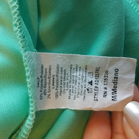 Karlie Mint Green Short Sleeve Signature Maxi Dress Size Medium - Picture 11 of 11